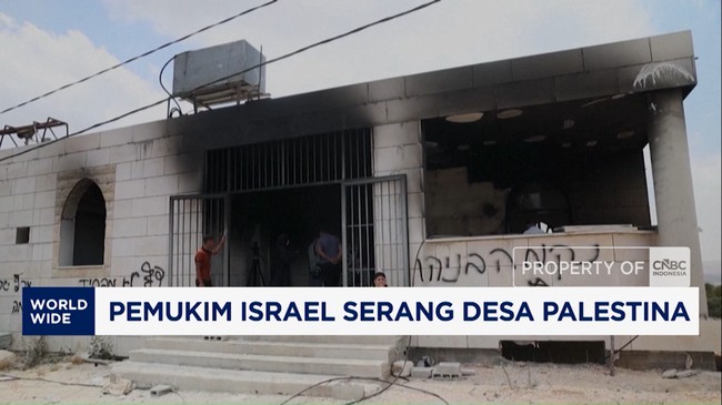 Video: Pemukim Israel Serang Desa Palestina