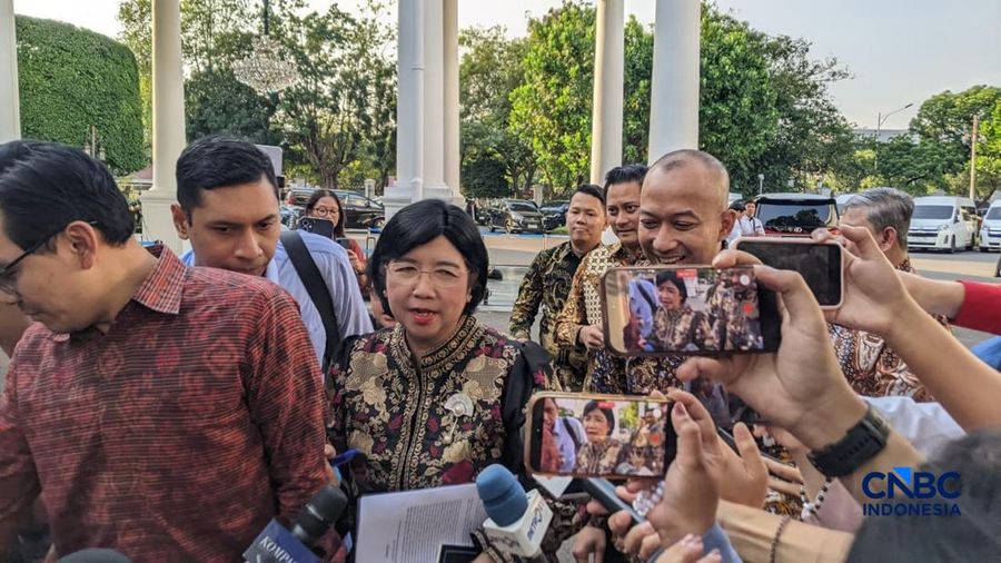 Pjs Gubernur BI Destry Damayanti dipanggil ke Istana Negara, Jakarta, Senin (27/7/2026). (CNBC Indonesia/Emir Yanwardhana)