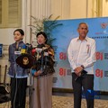 Pjs Gubernur BI Destry Damayanti konpres di Istana Negara, Jakarta, Senin (27/7/2026). (CNBC Indonesia/Emir Yanwardhana)