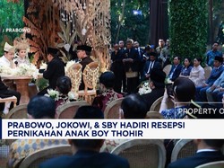 Prabowo, Jokowi & SBY Hadiri Resepsi Pernikahan Anak Boy Thohir