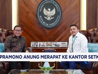 Pramono Anung Merapat ke Kantor Setkab