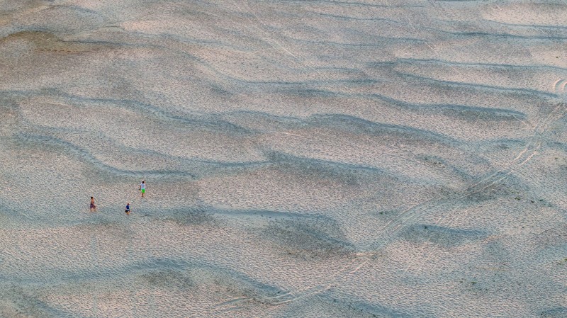 Sebuah marina dengan dasar sungai yang mengering di muara Sungai Danube karena permukaan air menurun selama cuaca panas berkepanjangan dan kondisi kering, di Apatin, Serbia, 26 Juli 2026. (REUTERS/Djordje Kojadinovic)