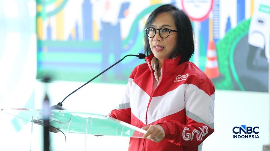 CEO Grab Indonesia Neneng Goenadi. (CNBC Indonesia/Tri Susilo)