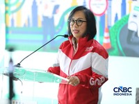 CEO Grab Indonesia Neneng Goenadi. (CNBC Indonesia/Tri Susilo)