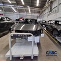 Grand opening Mazda Indonesia Plant di Citeureup Bogor. (CNBC Indonesia/Leon)