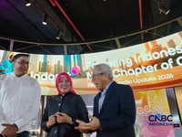 Indosat Ooredoo Hutchison (IOH) membukukan pertumbuhan pendapatan selama Semester I-2026. Dalam enam bulan pertama tahun ini pendapatan perusahaan mencapai Rp 30,7 triliun atau bertumbuh 13,1% dari tahun sebelumnya. (CNBC Indonesia/Novina)