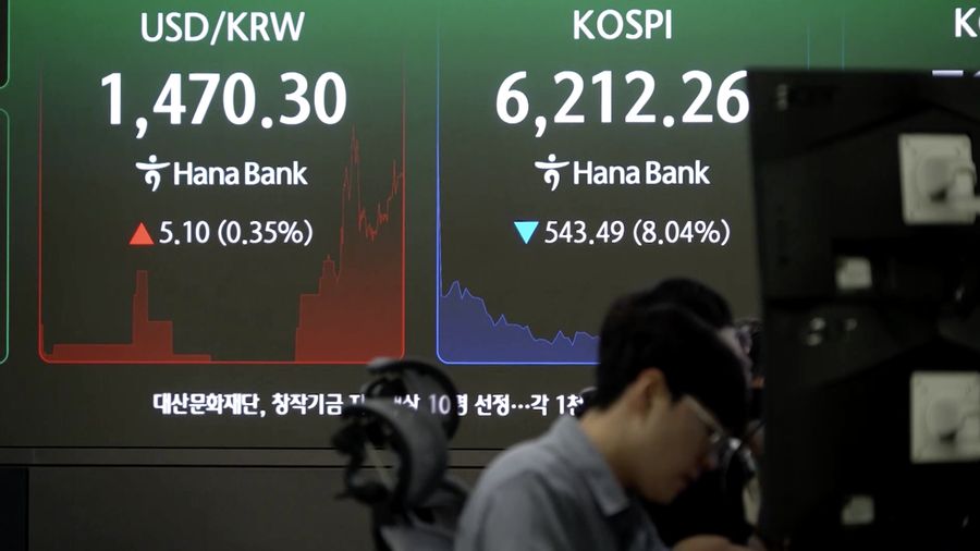 Korea Composite Stock Price Index (KOSPI). (Tangkapan Layar Reuters/)