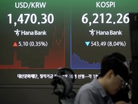 Korea Composite Stock Price Index (KOSPI). (Tangkapan Layar Reuters/)