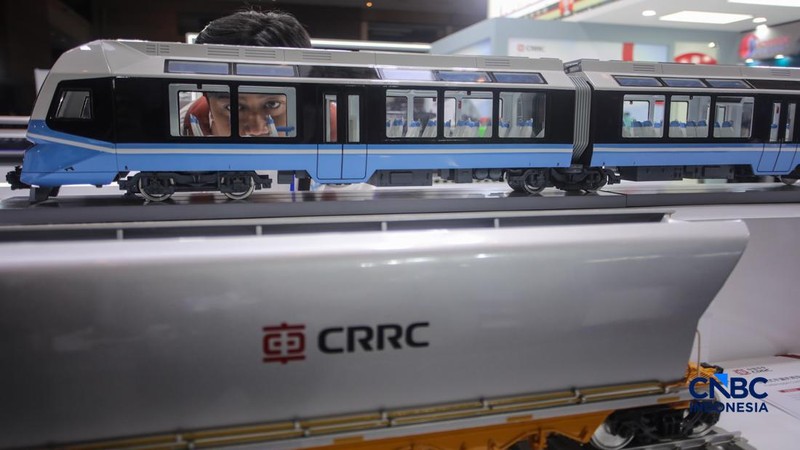 Pameran RailwayTech Indonesia 2026 di JIExpo Kemayoran, Jakarta, Selasa (28/72026).  (CNBC Indonesia/Faisal Rahman)