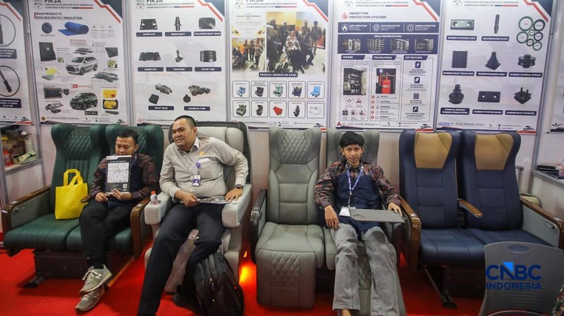 Pameran RailwayTech Indonesia 2026 di JIExpo Kemayoran, Jakarta, Selasa (28/72026).  (CNBC Indonesia/Faisal Rahman)