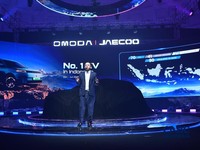 Peluncuran Jaecoo Omoda O4 EV di Indonesia di PIK 2, Tangerang, Senin (27/7/2026) malam. (CNBC Indonesia/Ferry Sandi)
