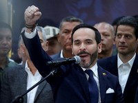 Presiden terpilih Kolombia Abelardo de la Espriella berbicara saat konferensi pers di Medellin, Kolombia, 21 Juli 2026. (REUTERS/Juan David Duque)