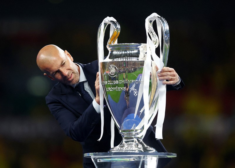 Soccer Football - French Football Federation unveil Zinedine Zidane as new head coach - French Federation Headquarters, Paris, France - July 28, 2026 Zinedine Zidane during the press conference as the new head coach of France senior men's football team REUTERS/Abdul Saboor
