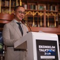Wakil Ketua MPR RI & Anggota Komisi XII DPR RI, Eddy Soeparno menyampaikan pemaparan dalam Ekoniklim Talkshow 2026 di Wisma Habibie & Ainun, Jakarta, Selasa (28/7/2026). (CNBC Indonesia/Faisal Rahman)