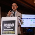 Wakil Ketua MPR RI & Anggota Komisi XII DPR RI, Eddy Soeparno menyampaikan pemaparan dalam Ekoniklim Talkshow 2026 di Wisma Habibie & Ainun, Jakarta, Selasa (28/7/2026). (CNBC Indonesia/Faisal Rahman)