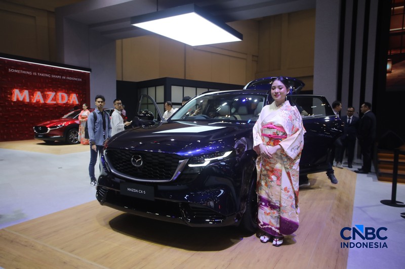 Suasana press day saat acara Gaikindo Indonesia International Auto Show (GIIAS) 2026 di ICE BSD, Kabupaten Tangerang, Banten, Rabu (29/7/2026). (CNBC Indonesia/Faisal Rahman)