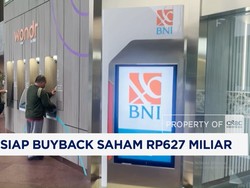 BNI Siap Buyback Saham Rp627 Miliar