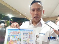 Direktur Utama Perum Bulog, Ahmad Rizal Ramdhani saat ditemui di Kantor Kementan, Jakarta, Selasa (28/7/2026). (CNBC Indonesia/Martyasari Rizky)