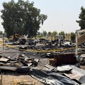 Damage at a site belonging to Iraq's Popular Mobilization Forces (PMF) following airstrikes that the PMF said were carried out by U.S. and Saudi forces, in Bartella, Nineveh province, Iraq, July 29, 2026. Picture taken with a mobile phone.REUTERS/Kha