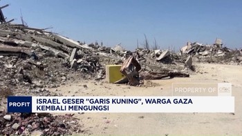 Israel Geser "Garis Kuning", Warga Gaza Kembali Mengungsi