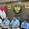Konferensi pers terkait program MBG di kantor Kemenko Bidang Pangan, Jakarta, Rabu (29/7/2026). (CNBC Indonesia/Martyasari Rizky)