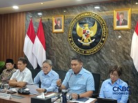 Konferensi pers terkait program MBG di kantor Kemenko Bidang Pangan, Jakarta, Rabu (29/7/2026). (CNBC Indonesia/Martyasari Rizky)