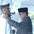 Presiden Prabowo Subianto Pimpin Upacara Pelantikan Pamong Praja Muda XXXIII IPDN 2026, di Lapangan Parade Kampus IPDN Jatinangor, Kabupaten Sumedang, Jawa Barat, Rabu (29/7/2026). (Tangkapan Layar Youtube/Sekretariat Presiden)
