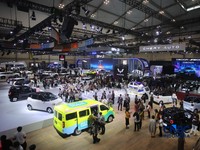 Suasana press day saat acara Gaikindo Indonesia International Auto Show (GIIAS) 2026 di ICE BSD, Kabupaten Tangerang, Banten, Rabu (29/7/2026). (CNBC Indonesia/Faisal Rahman)