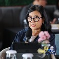 Sari Esayanti Direktur Eksekutif IMA saat memberikan pemaparan dalam acara Coffee Morning “Kupas Tuntas Dinamika Tata Kelola Industri Pertambangan Mineral” di Parle, Senayan, Jakarta, Kamis (30/7/2026). (CNBC Indonesia/Tri Susilo)