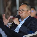 Ketua Forum Industri Nikel Indonesia (FINI), Arif Perdanakusumah saat memberikan pemaparan dalam acara Coffee Morning “Kupas Tuntas Dinamika Tata Kelola Industri Pertambangan Mineral” di Parle, Senayan, Jakarta, Kamis (30/7/2026). (CNBC Indonesia