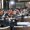 Boyke Poerbaya Abidin, Presdir PT Merdeka Gold Resources Tbk (EMAS) saat memberikan pemaparan dalam acara Coffee Morning “Kupas Tuntas Dinamika Tata Kelola Industri Pertambangan Mineral” di Parle, Senayan, Jakarta, Kamis (30/7/2026). (CNBC Indone