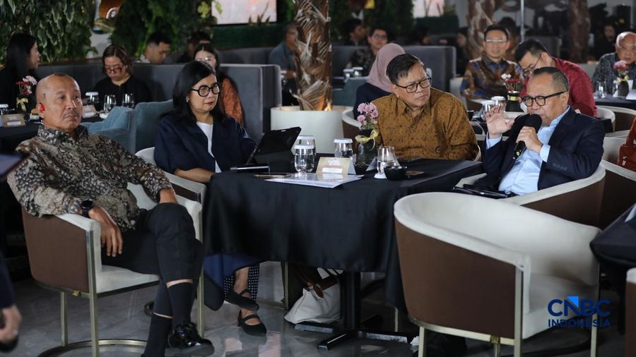 Coffee Morning “Kupas Tuntas Dinamika Tata Kelola Industri Pertambangan Mineral” di Parle, Senayan, Jakarta, 30/7/2026. (CNBC Indonesia/Tri Susilo)