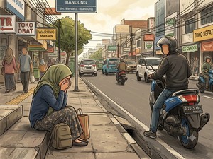 Teteh di Bandung Menangis Usai Motornya Dirampas, Ini 4 Faktanya