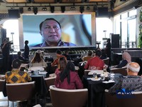 Ketua Komisi XII DPR RI, Bambang Patijaya saat memberikan pemaparan secara online dalam acara Coffee Morning “Kupas Tuntas Dinamika Tata Kelola Industri Pertambangan Mineral” di Parle, Senayan, Jakarta, Kamis (30/7/2026). (CNBC Indonesia/Tri Susi