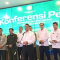 Menteri Pertanian (Mentan) Amran Sulaiman saat konferensi pers di kantornya, Jakarta, Kamis (30/7/2026).  (CNBC Indonesia/Martyasari Rizki)