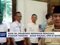 Prabowo Resmikan Renovasi Stasiun Tawang-Akad Massal KPR di Batang