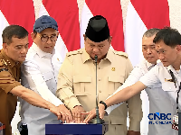 Presiden Prabowo Resmikan Revitalisasi Stasiun Semarang Tawang, Semarang, 30 Juli 2026. (Tangkapan Layar Youtube RI)