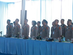 Perkuat Kinerja Berbasis Teknologi, Kapolres Muba Ikuti Gelar Operasional