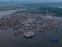 Air Bendungan Raksasa di Banten Hilang Dadakan, Muncul Kampung 'Hantu'