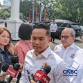 Ketua Umum Kamar Dagang Industri (KADIN), Anindya Bakrie saat ditemui di Istana Merdeka, Jakarta, Jumat (31/7/2026).  (CNBC Indonesia/Emir Yanwardhana)
