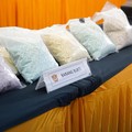 Konferensi Pers Penindakan Bea Cukai Terhadap Pembawaan Narkotika 26 KG Oleh Pilot  di Bandara Soekarno-Hatta Jumat (31/7). (Dok DJBC)