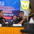 Konferensi Pers Penindakan Bea Cukai Terhadap Pembawaan Narkotika 26 KG Oleh Pilot  di Bandara Soekarno-Hatta Jumat (31/7). (Dok DJBC)