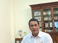 Menteri Pertanian (Mentan) Amran Sulaiman saat ditemui di kediamannya, Jakarta, Jumat (31/7/2026) . (CNBC Indonesia/Martyasari Rizki)