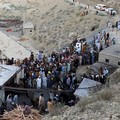 People gather after an explosion buried parts of a coal mining complex on the outskirts of Quetta, Pakistan, July 30, 2026. REUTERS/Naseer Ahmed