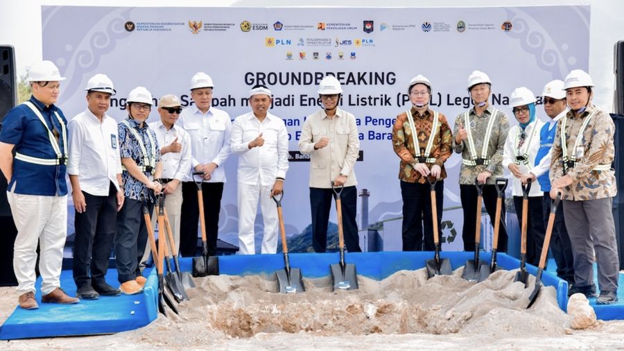 Pengolah Sampah Menjadi Energi Listrik Legok Nangka Dibangun, 2.131 Ton Sampah Diolah per Hari. (Dok ESDM)