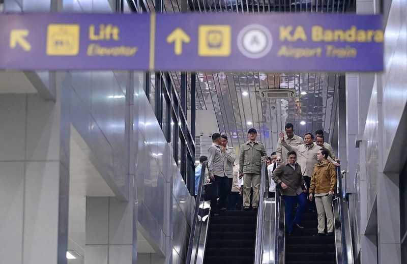 Presiden Prabowo Subianto kembali ke Jakarta menggunakan KA Nusantara Explorer. (Dok: Sekretariat.Kabinet)
