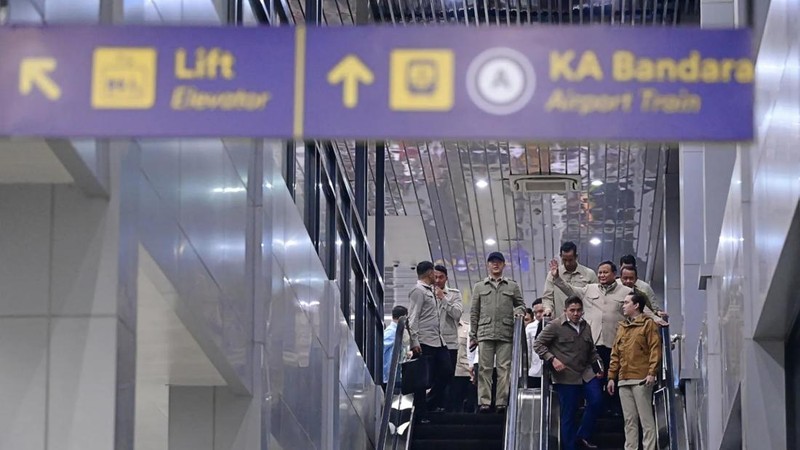 Presiden Prabowo Subianto kembali ke Jakarta menggunakan KA Nusantara Explorer. (Dok: Sekretariat.Kabinet)