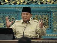 Presiden Prabowo Subianto saat melakukan pertemuan dengan Pengusaha KADIN Pusat dan Daerah Seluruh Indonesia di Istana Merdeka, Jakarta, Jumat (31/7/2026). (Tangkapan Layar Youtube/Sekretariat Presiden)