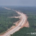 Proyek pembangunan Tol Betung-Jambi Seksi 1B. (Dok. Hutama Karya Infrastruktur)