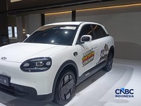 PT Chery Sales Indonesia (CSI) akhirnya mengumumkan harga resmi mobil listrik Chery Q pada ajang Gaikindo Indonesia International Auto Show (GIIAS) 2026. (CNBC Indonesia/Ferry Sandi)